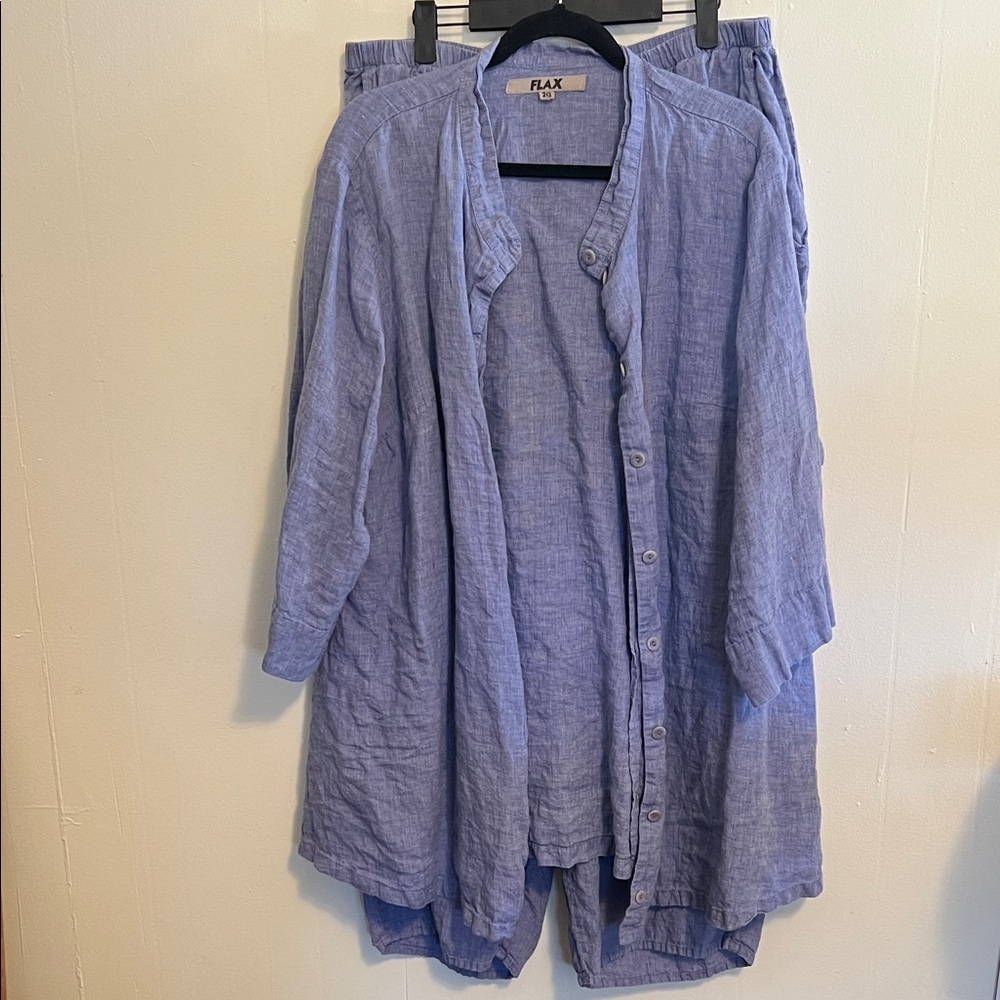 Flax Periwinkle Linen blouse